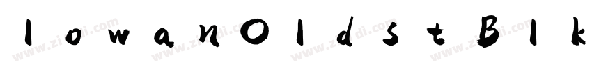 lowanOldst Blk常规斜体字体转换